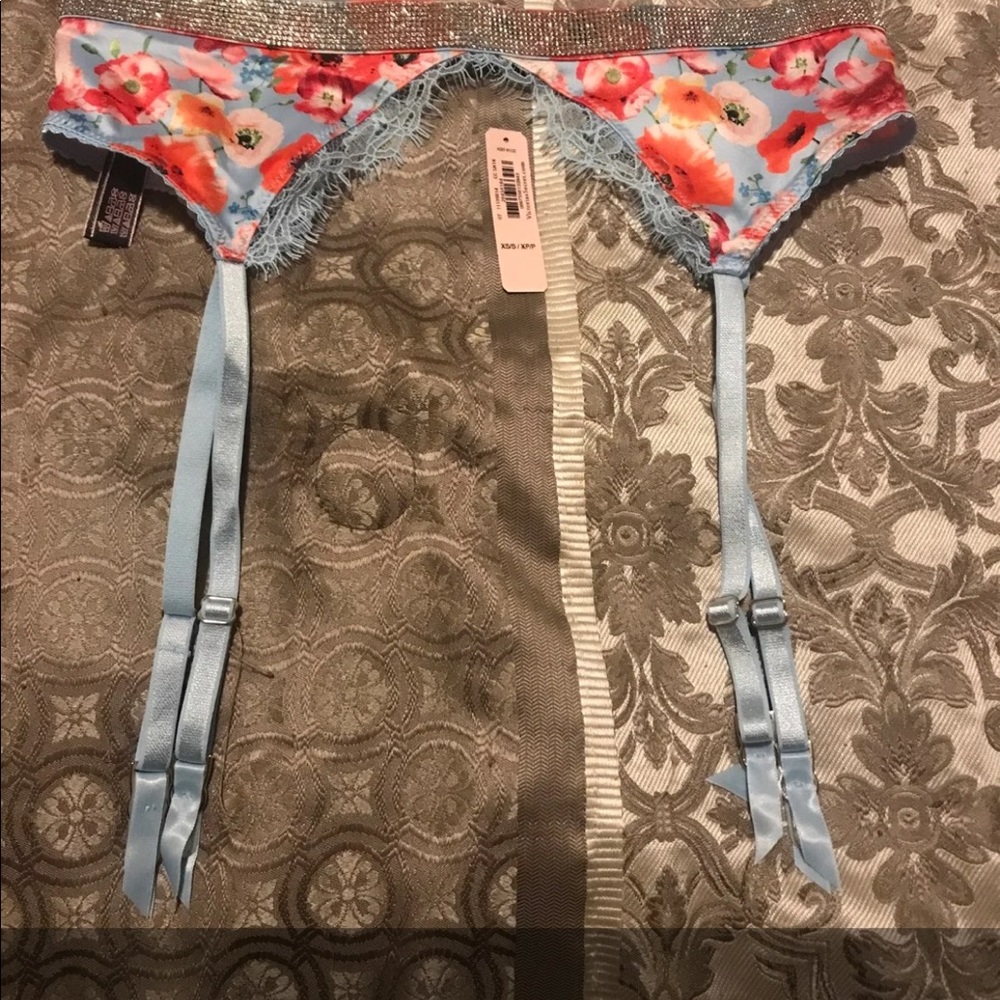 Victoria's Secret XS/S Happy Poppy Garter Belt X2 (Sold Separately)